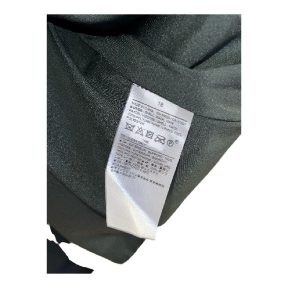 Banana Republic Olive Green Faux Leather Midi Skirt with Button Detail NWT - Picture 5 of 6
